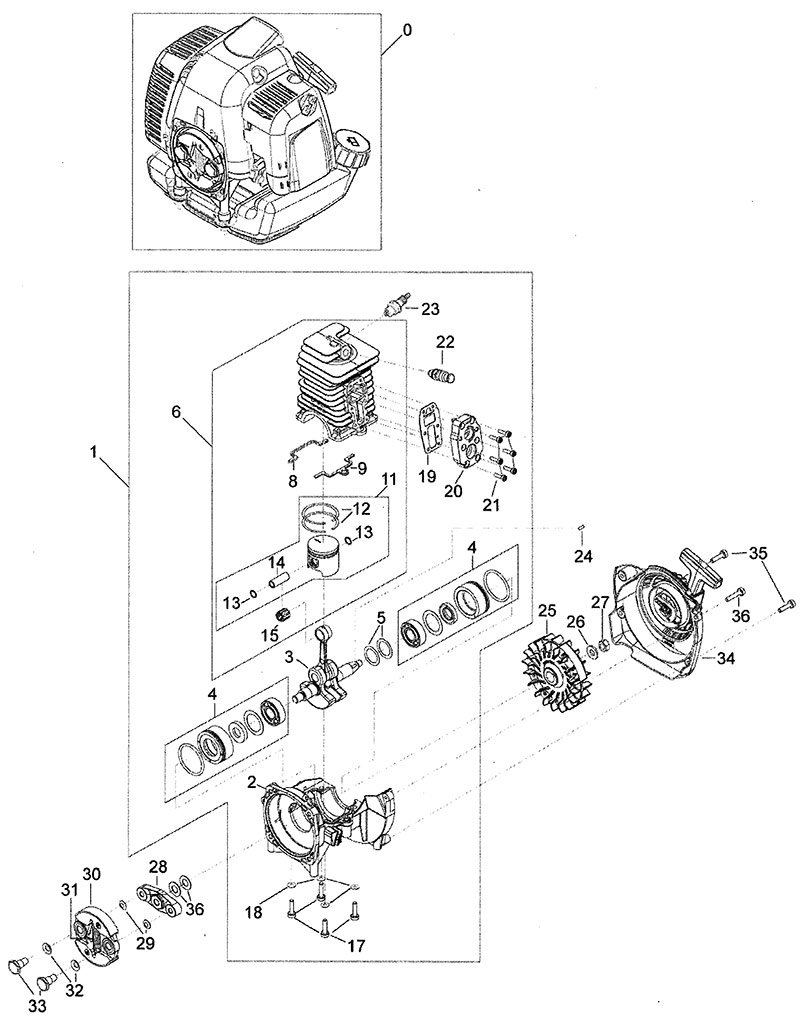 Solo Model 137 SM Small Engine Repair Parts
